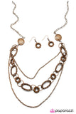 Paparazzi "Everything Under The Sun" Copper Necklace & Earring Set Paparazzi Jewelry