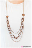 Paparazzi "Everything Under The Sun" Copper Necklace & Earring Set Paparazzi Jewelry