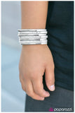 Paparazzi "Exit Stage Left - White" bracelet Paparazzi Jewelry