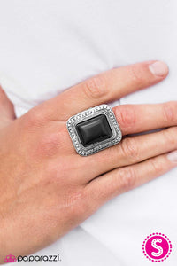 Paparazzi "Explorer Ridge" Black Ring Paparazzi Jewelry