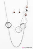 Paparazzi "Expressionist - Brown" necklace Paparazzi Jewelry