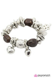 Paparazzi "Extending An Invite" Brown Bracelet Paparazzi Jewelry