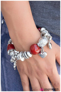 Paparazzi "Extending An Invite" Red Bracelet Paparazzi Jewelry