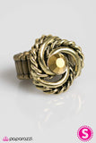 Paparazzi "Eye Of The Hurricane" Brass Ring Paparazzi Jewelry