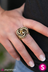 Paparazzi "Eye Of The Hurricane" Brass Ring Paparazzi Jewelry