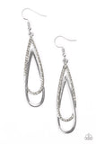 Paparazzi "REIGN Storm" Silver Earrings Paparazzi Jewelry