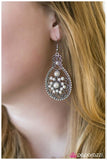 Paparazzi "Searching For Mr. Right" White Earrings Paparazzi Jewelry