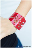 Paparazzi "Face The Music" Red Bracelet Paparazzi Jewelry