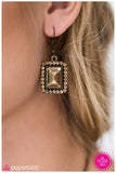 Paparazzi "Fairest of Them All" Brass Earrings Paparazzi Jewelry