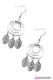 Paparazzi "Fair FEATHER Friend" earring Paparazzi Jewelry