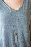 Paparazzi "Fair-Weather FRINGE - Green" necklace Paparazzi Jewelry