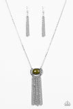 Paparazzi "Fair-Weather FRINGE - Green" necklace Paparazzi Jewelry