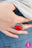 Paparazzi "Fairytales Do Come True" Red Ring Paparazzi Jewelry