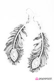 Paparazzi "Fallen Feather - White" earring Paparazzi Jewelry