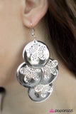 Paparazzi "Falling Flowers" Silver Earrings Paparazzi Jewelry