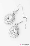 Paparazzi "Falling In LOUVRE With You" White Earrings Paparazzi Jewelry