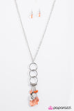 Paparazzi "Fall In Line - Orange" necklace Paparazzi Jewelry