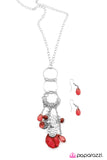Paparazzi "Fall In Line - Red" necklace Paparazzi Jewelry