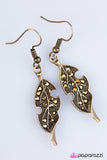 Paparazzi "FALL-ow The Leader" Brass Earrings Paparazzi Jewelry