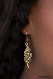 Paparazzi "FALL-ow The Leader" Brass Earrings Paparazzi Jewelry