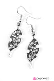 Paparazzi "FALL-ow The Leader" White Earrings Paparazzi Jewelry