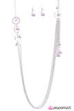 Paparazzi "Fancy Fanciful" Purple Necklace & Earring Set Paparazzi Jewelry