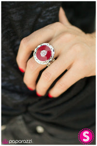 Paparazzi "Fancy Fandango" Red Ring Paparazzi Jewelry