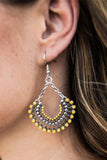 Paparazzi "FAN Together - Yellow" earring Paparazzi Jewelry