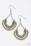 Paparazzi "FAN Together - Yellow" earring Paparazzi Jewelry