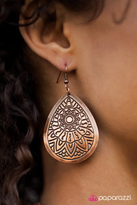 Paparazzi "Fashion Fiesta" Copper Earrings Paparazzi Jewelry