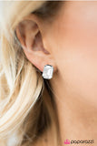 Paparazzi "Fashion Icon" White Post Earrings Paparazzi Jewelry