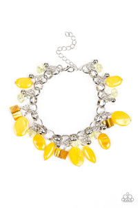 Paparazzi "Seashore Sailing" Yellow Bracelet Paparazzi Jewelry