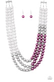 Paparazzi "Times Square Starlet " Purple Necklace & Earring Set Paparazzi Jewelry