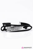 Paparazzi "Fearless" Black Bracelet Paparazzi Jewelry