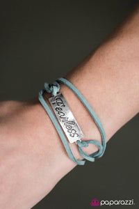 Paparazzi "Fearless" Blue Bracelet Paparazzi Jewelry