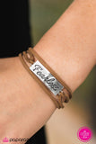 Paparazzi "Fearless" Brown Bracelet Paparazzi Jewelry