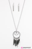 Paparazzi "Fearless Dreamer" Black Necklace & Earring Set Paparazzi Jewelry