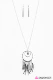 Paparazzi "Fearless Dreamer" Silver Necklace & Earring Set Paparazzi Jewelry