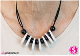 Paparazzi "Fearless Fascination" Black" Necklace & Earring Set Paparazzi Jewelry