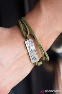 Paparazzi "Fearless" Green Bracelet Paparazzi Jewelry