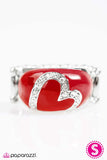 Paparazzi "Fearless Heart" Red Ring Paparazzi Jewelry