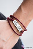 Paparazzi "Fearless" Red Bracelet Paparazzi Jewelry