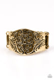 Paparazzi "Feeling Flowery - Brass" ring Paparazzi Jewelry