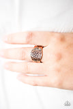 Paparazzi "Feeling Flowery - Copper" ring Paparazzi Jewelry
