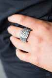 Paparazzi "Feeling Flowery - Silver" ring Paparazzi Jewelry