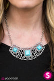 Paparazzi "Feeling Inde-PENDANT" Blue 158XX Necklace & Earring Set Paparazzi Jewelry