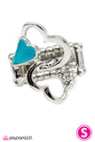 Paparazzi "Feeling The Love" Blue Ring Paparazzi Jewelry