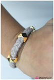 Paparazzi "Feng Shui - Gray" bracelet Paparazzi Jewelry