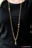 Paparazzi "Fierce and Fabulous" Gold Necklace & Earring Set Paparazzi Jewelry