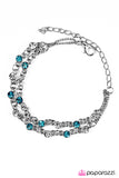 Paparazzi "FIERCE and Foremost" Blue Bracelet Paparazzi Jewelry